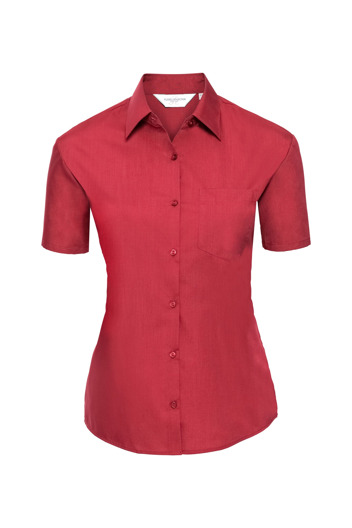 Naisten Lyhythihainen Polycotton Popliinipaita