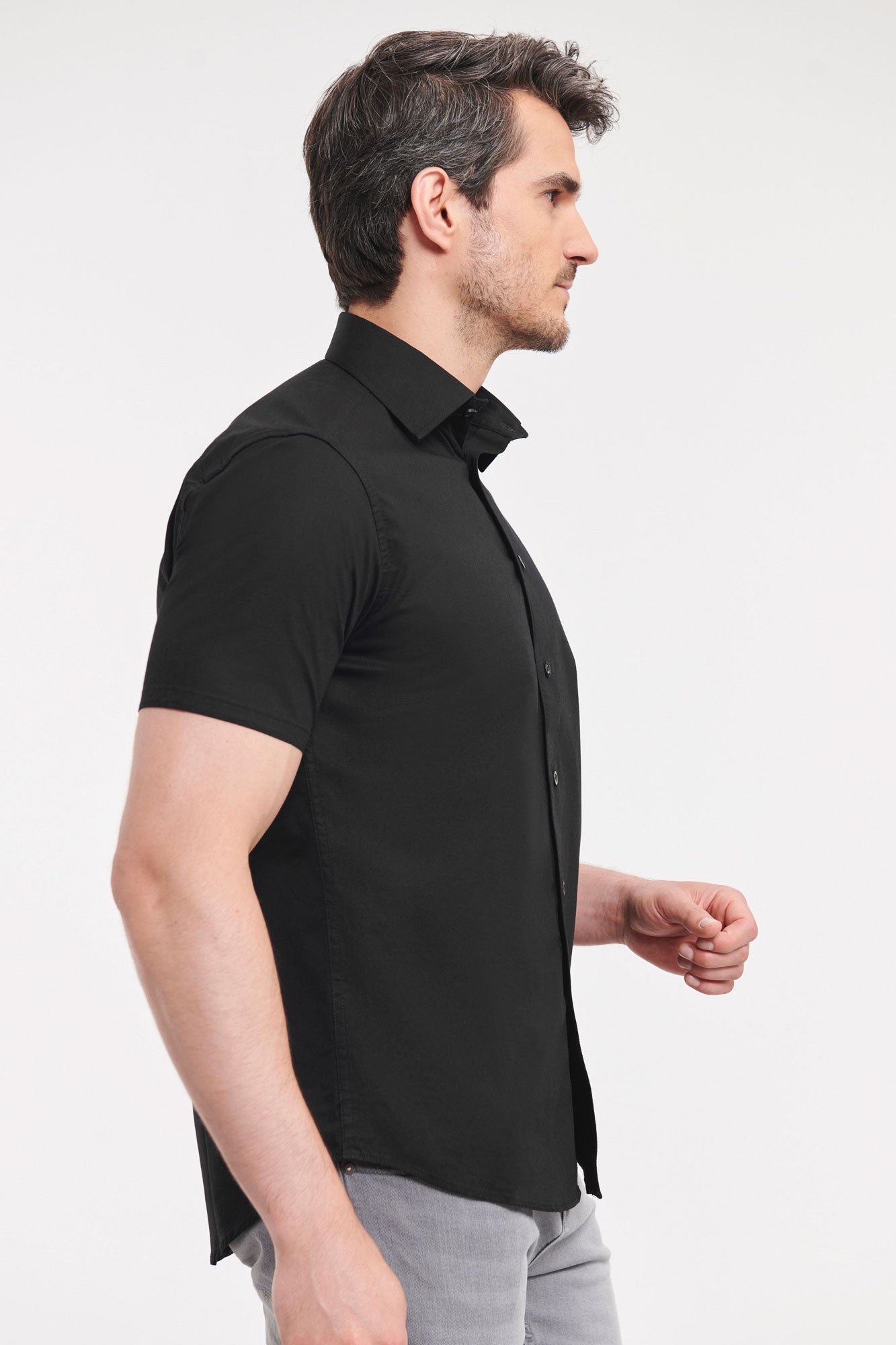 Lyhythihainen Slim-Fit Kauluspaita