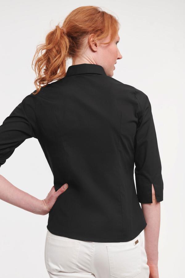 Naisten Slim-Fit ¾ Hiha Kauluspaita koko L