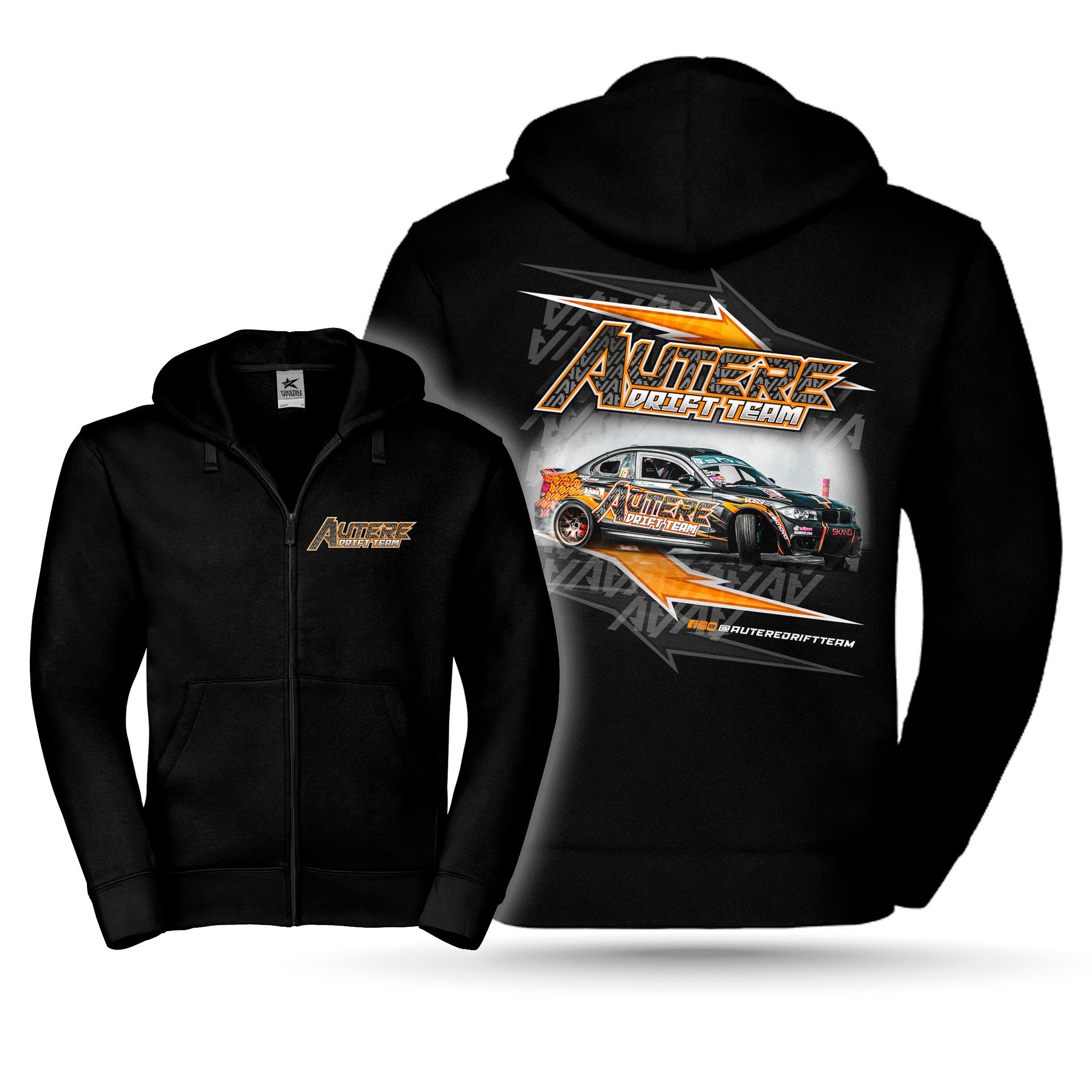 Autere Drift Team - Vetoketjuhuppari, kuvalla