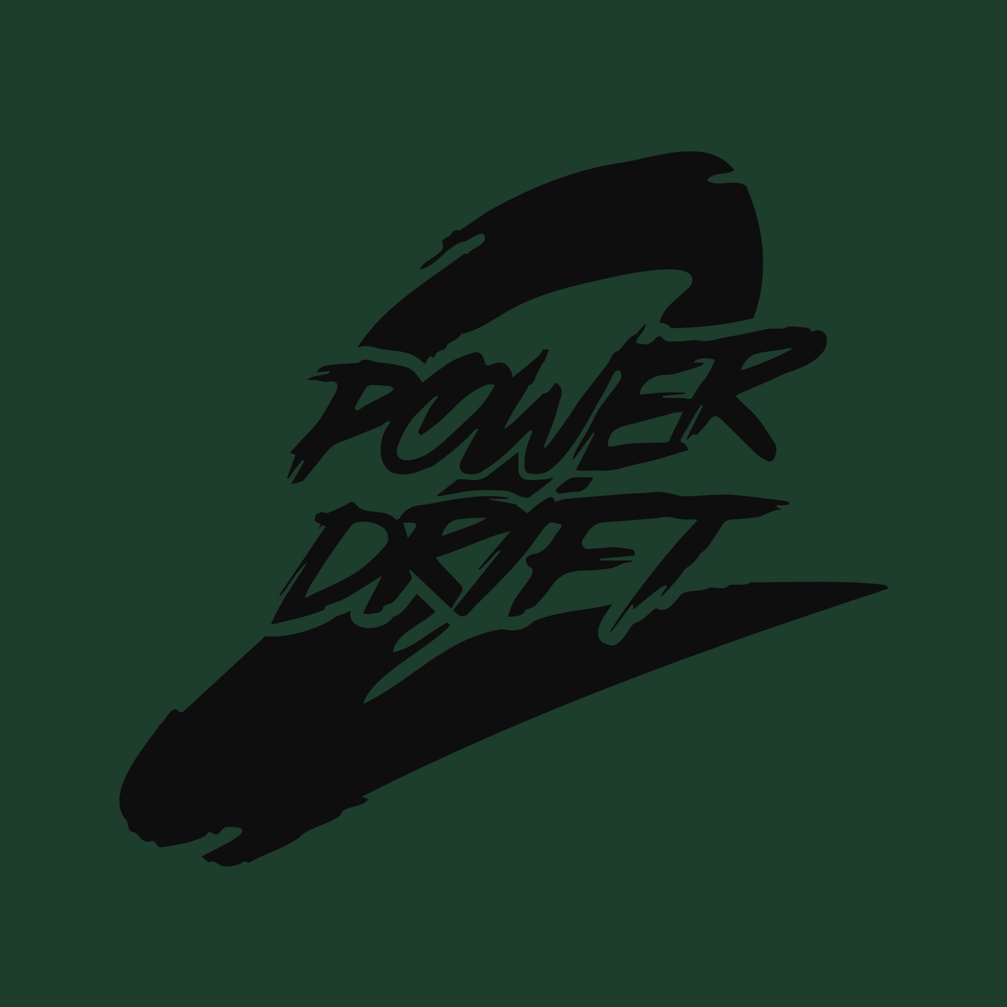 Power2Drift Team - Vetoketjuhuppari, Logolla, vihreä