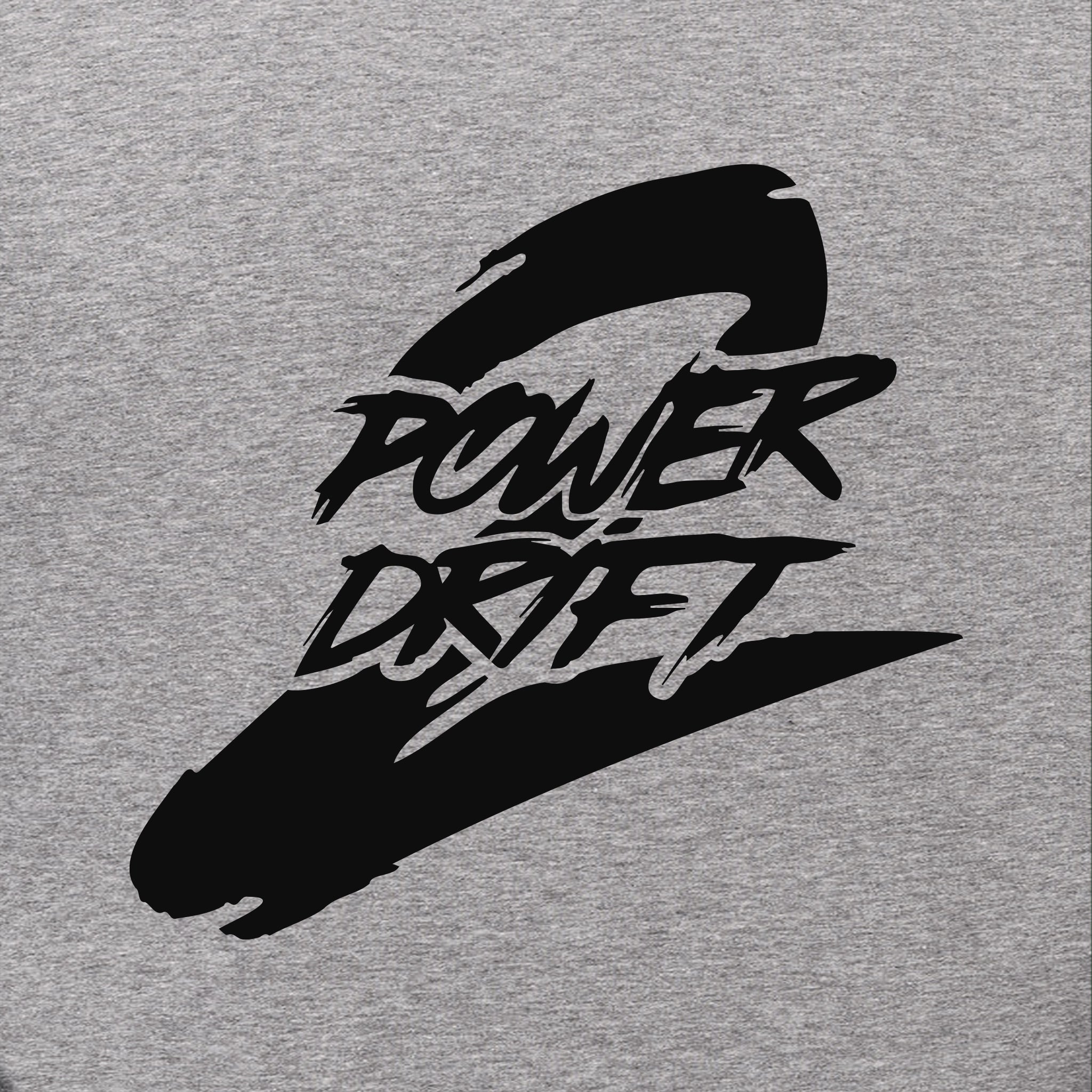 Power2Drift Team - Vetoketjuhuppari, Logolla, vaaleanharmaa