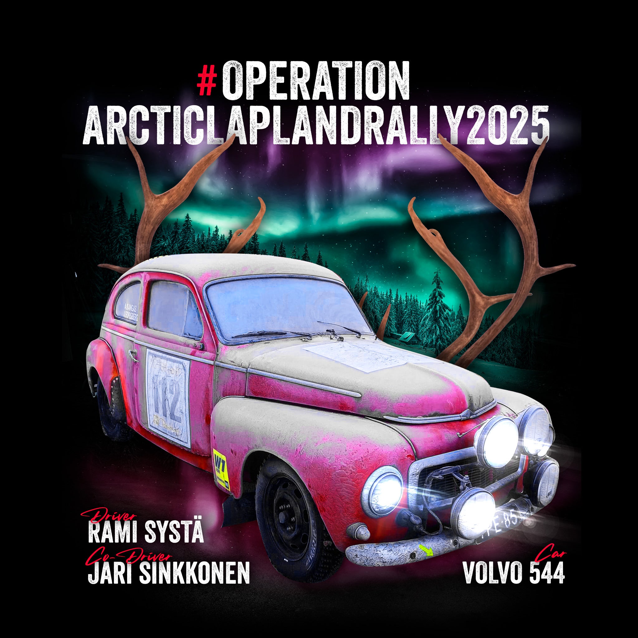 Operation Arctic Lapland Rally 2025 - T-Paita, kuvalla