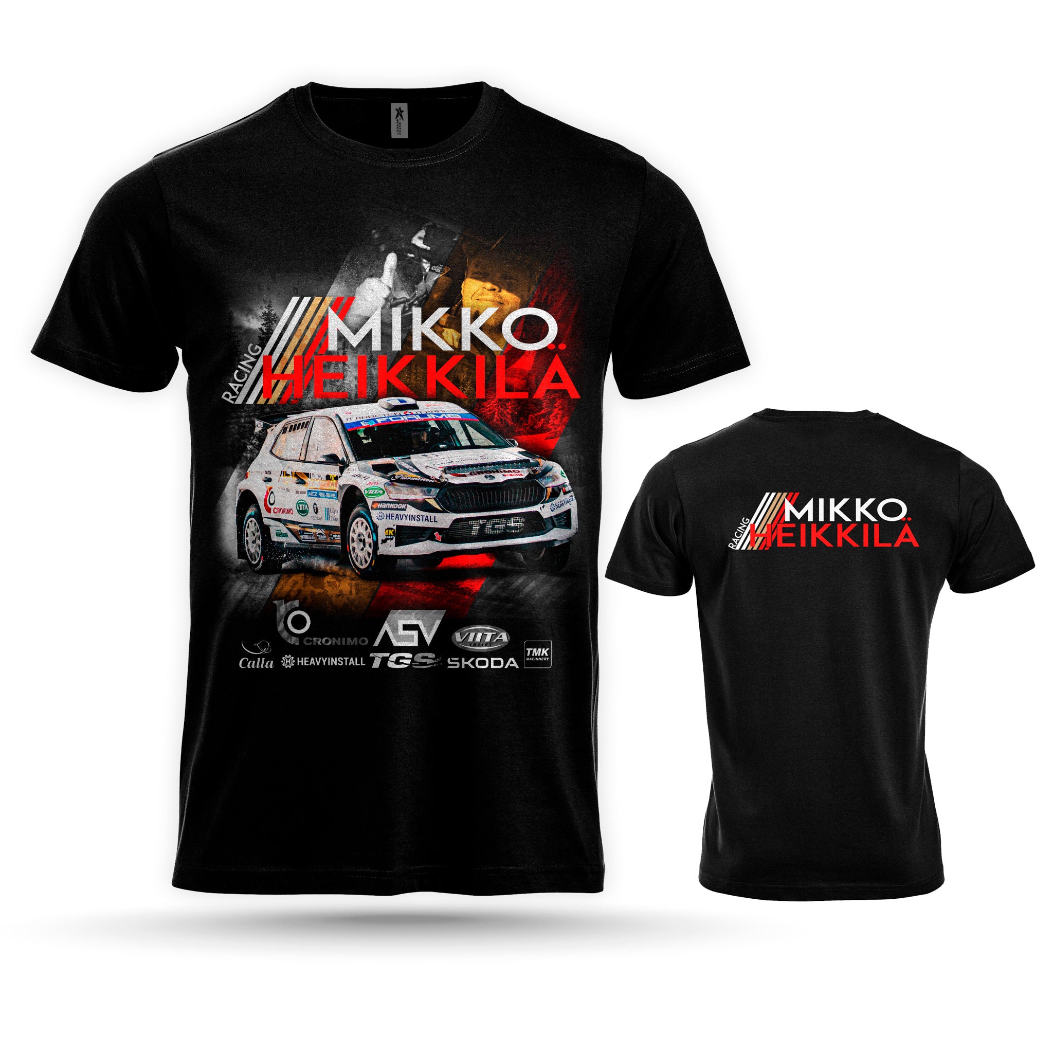 Mikko Heikkilä Racing - T-Paita, Kuva ja logo