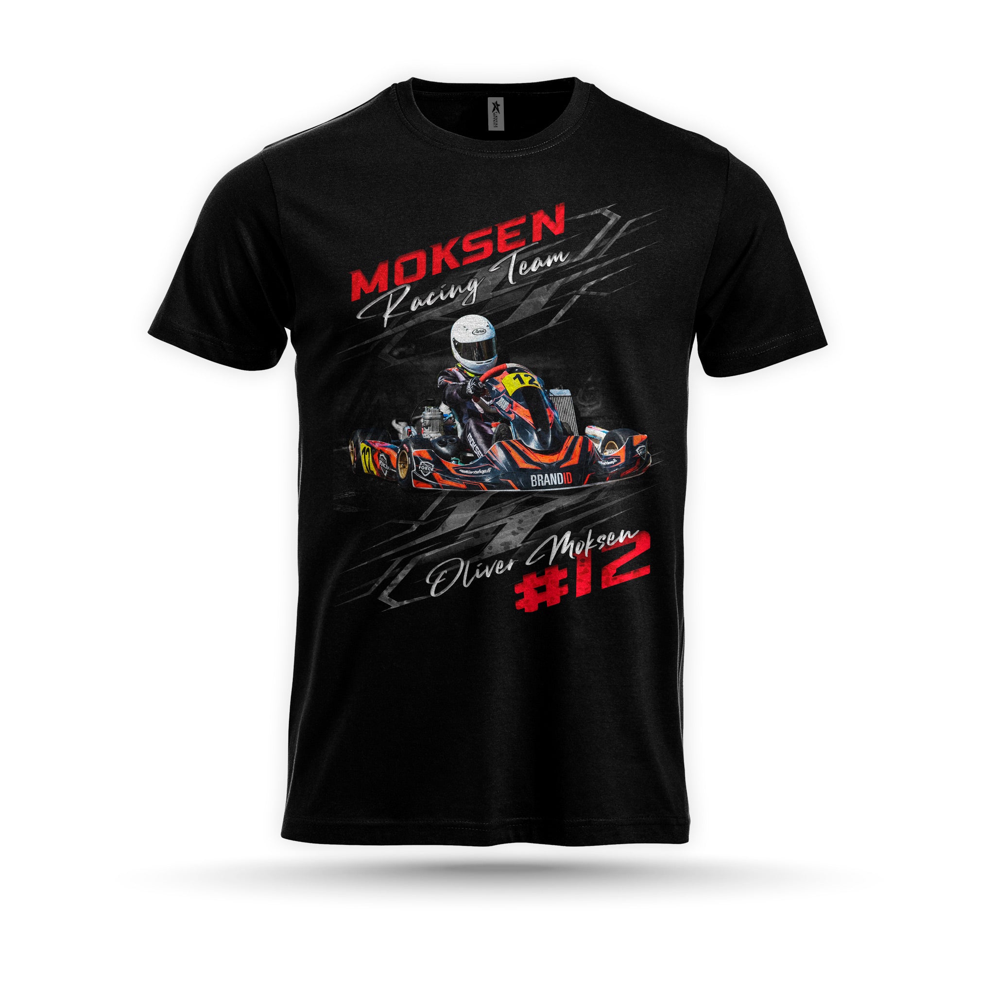 Moksen Racing Team - T-Paita, Kuva edessä