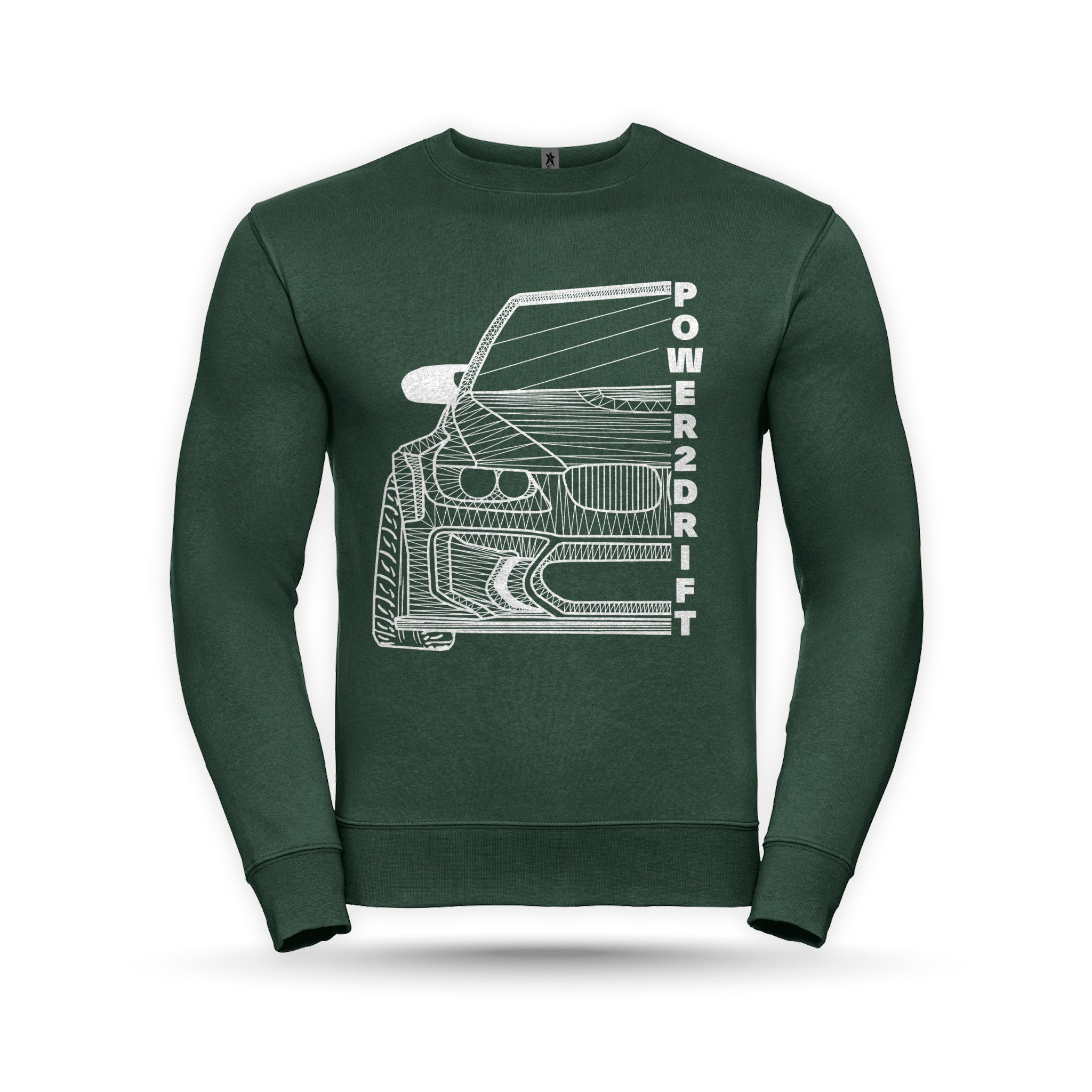 Power2Drift Team - Collegepaita, Finfighter, vihreä