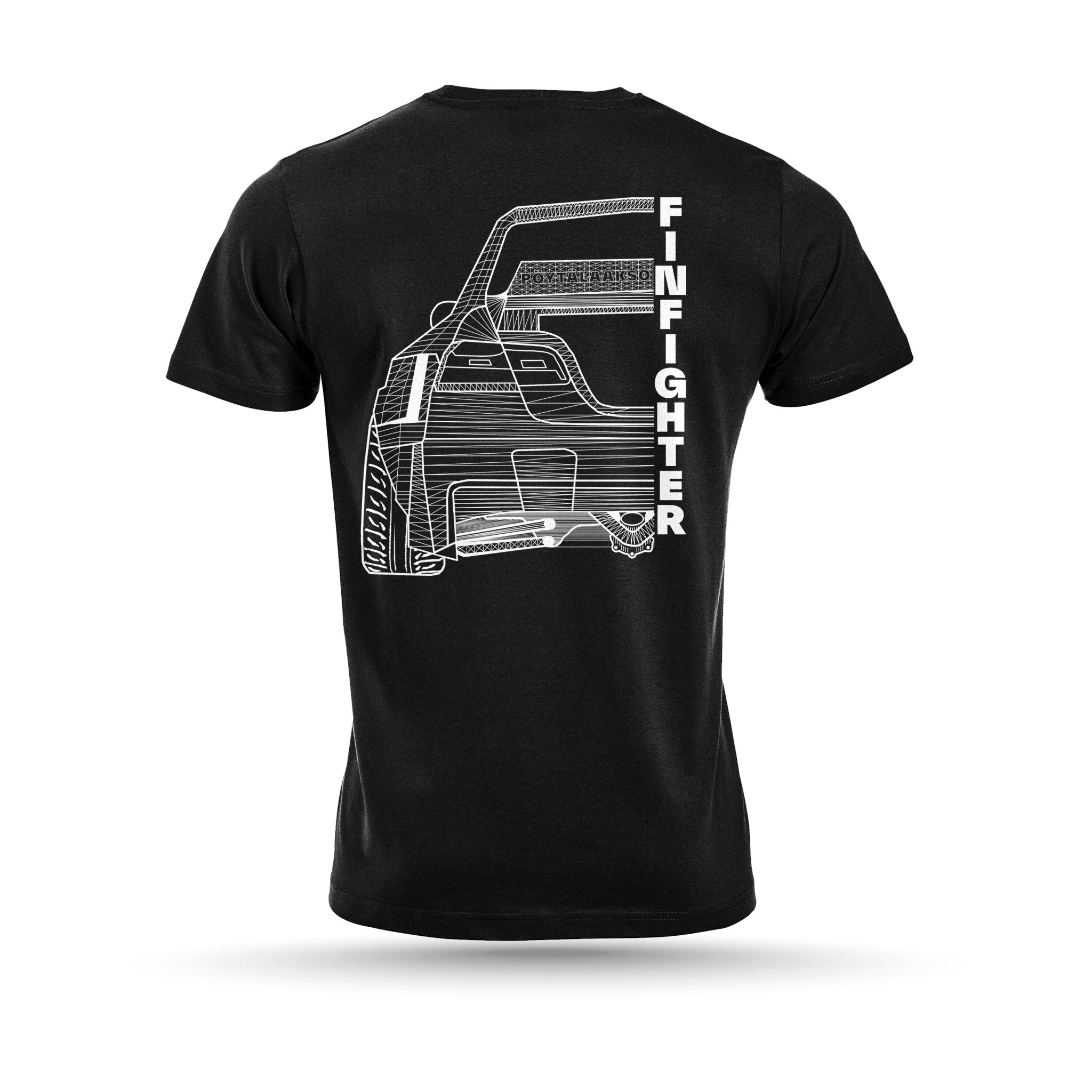 Power2Drift Team - T-Paita, Finfighter, musta