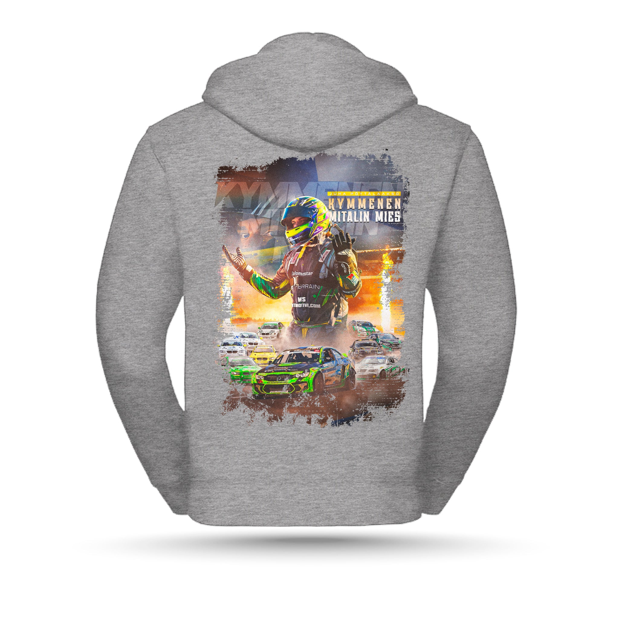 Power2Drift Team - Vetoketjuhuppari, Kymmenen mitalin mies, vaaleanharmaa