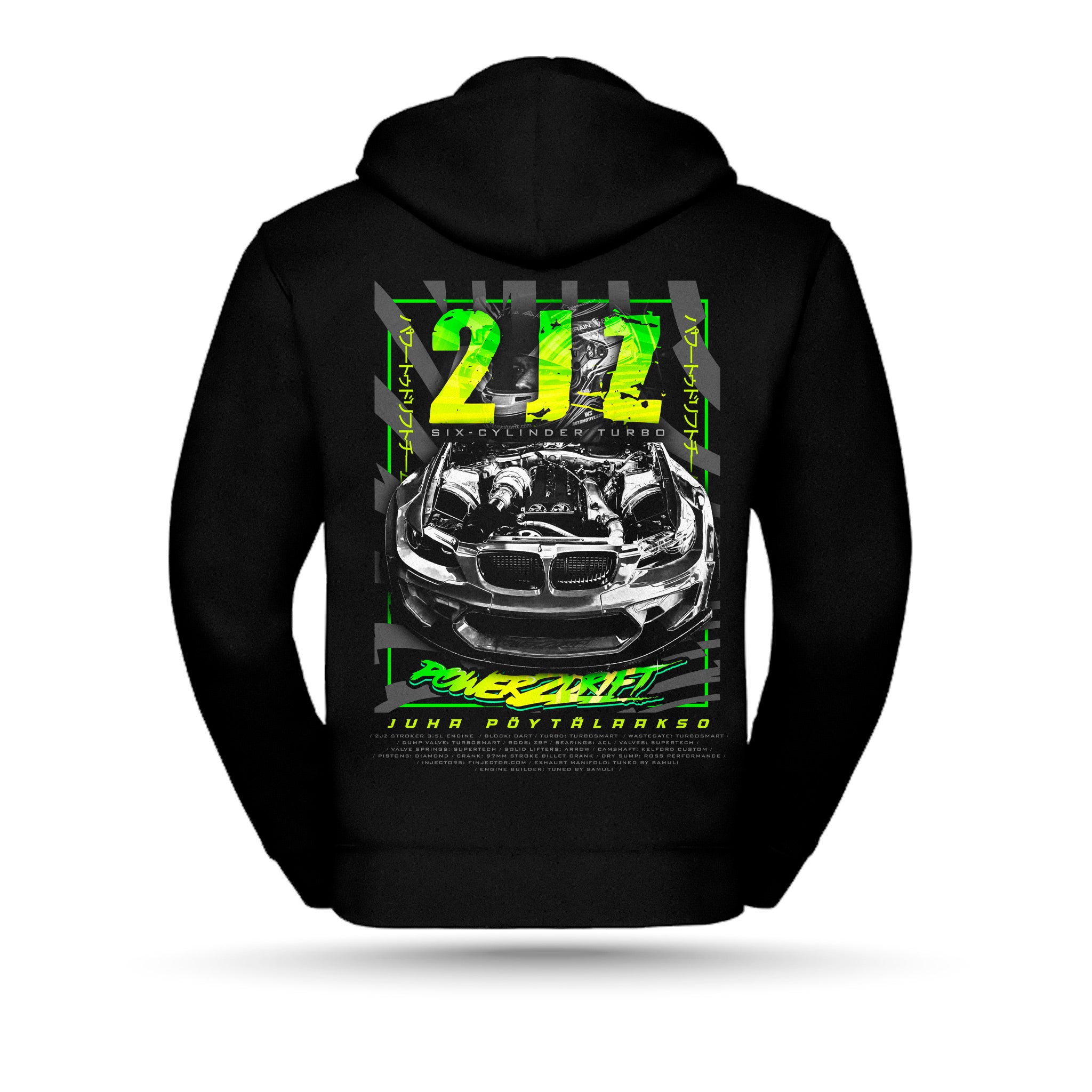 Power2Drift Team - Vetoketjuhuppari, 2JZ, musta