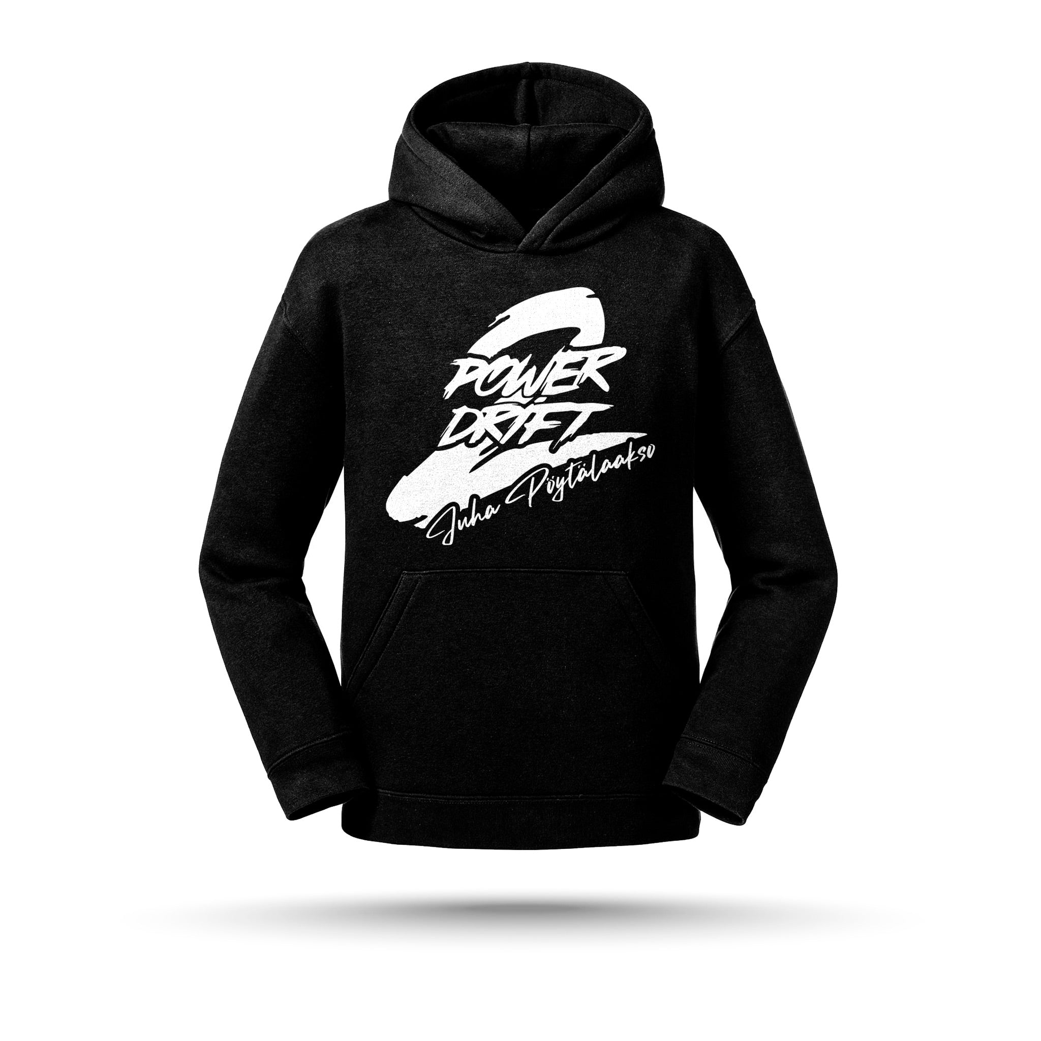Power2Drift Team - Lasten Huppari, logolla, musta