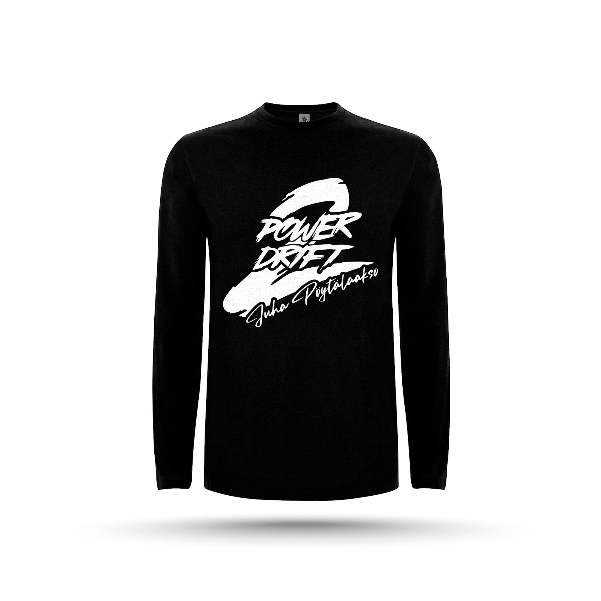 Power2Drift Team - Lasten Pitkähihainen T-Paita,Logolla, musta