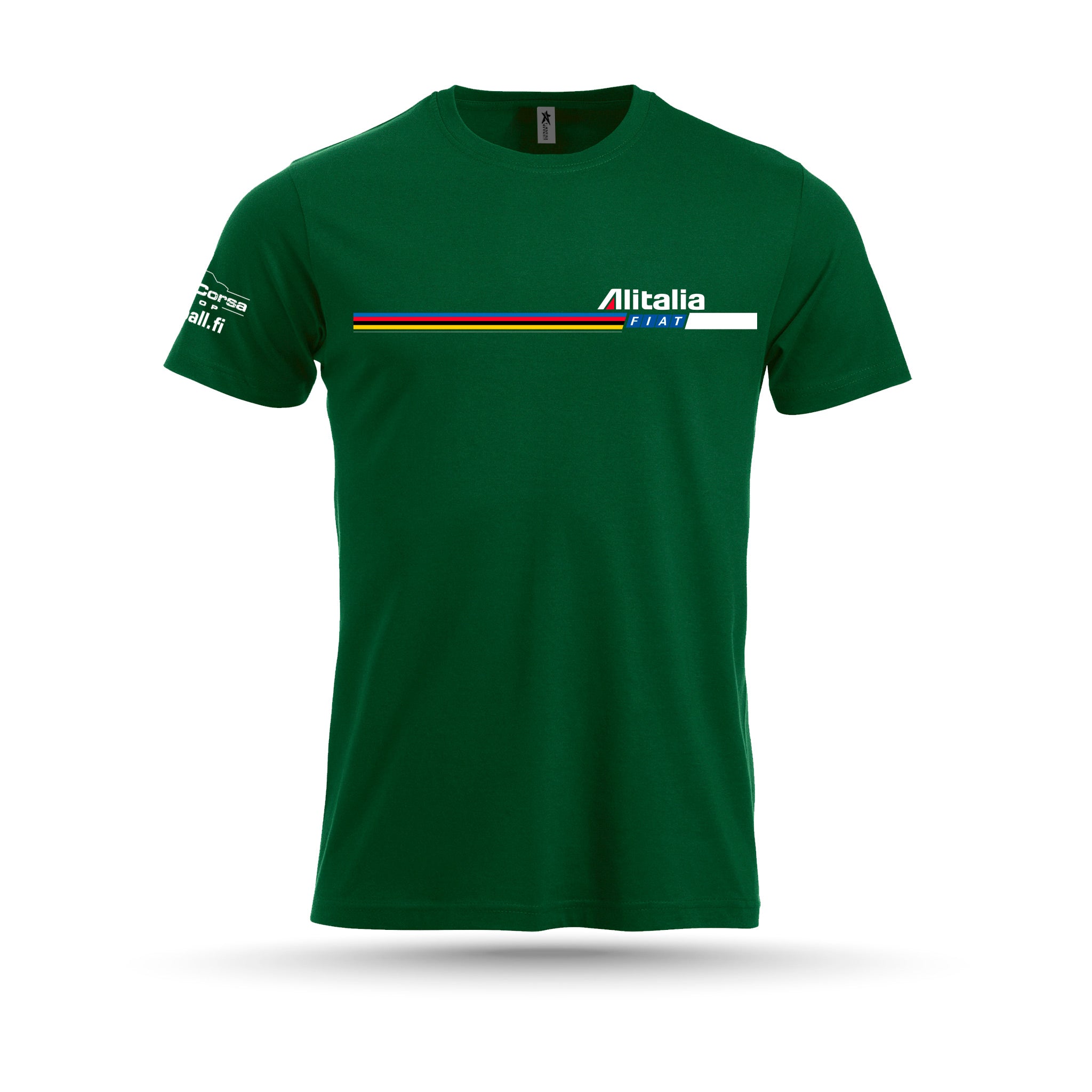 Rally Corsa Shop - T-Paita, Alitalia, etu- ja takakuvalla