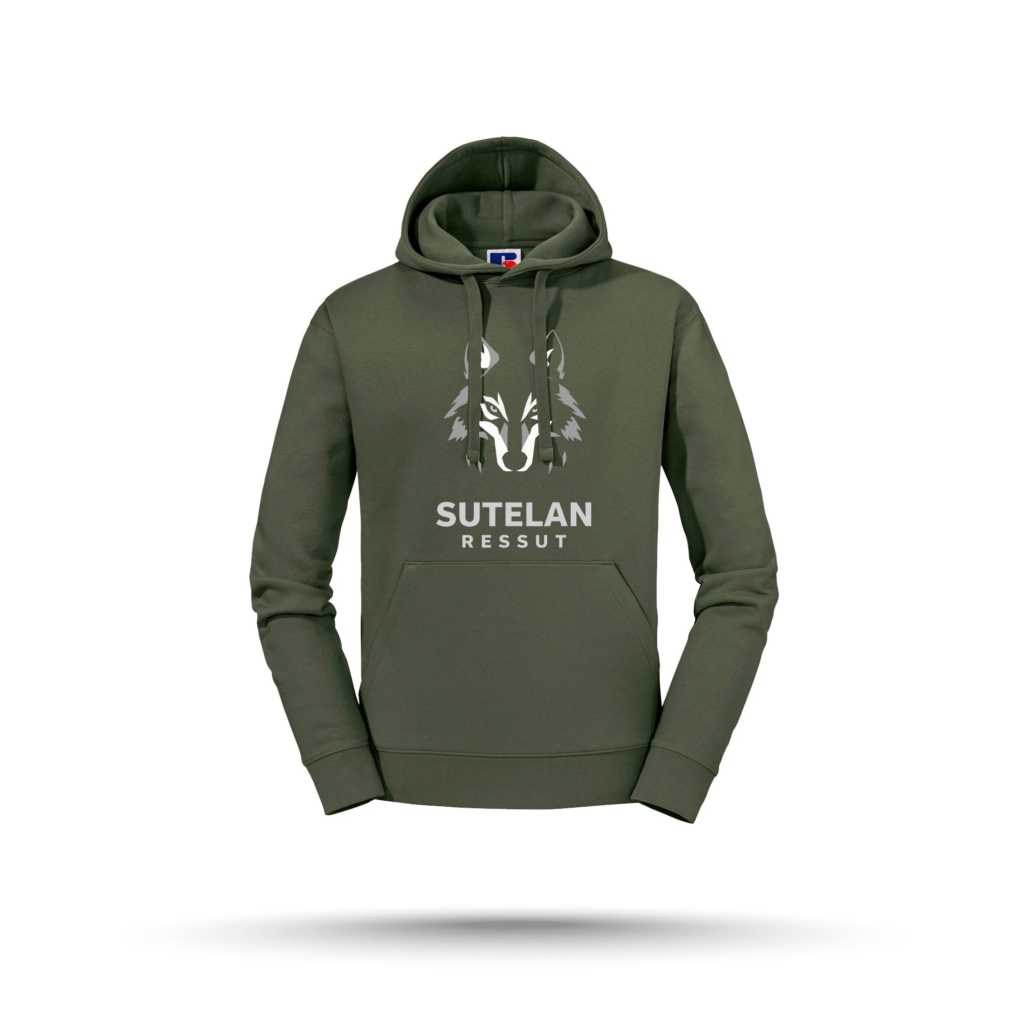 Sutelan Ressut - Huppari, Vihreä, Iso logo