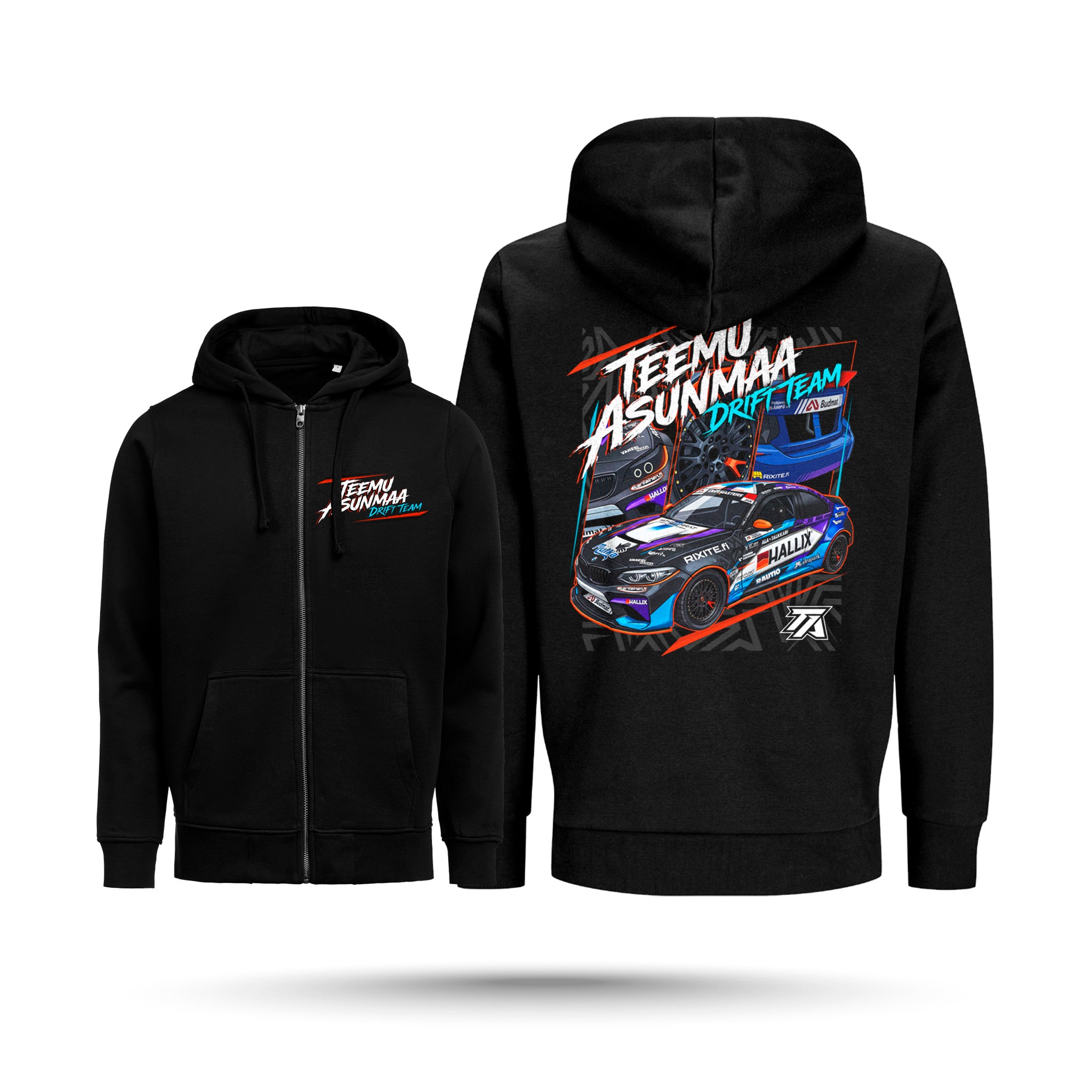Teemu Asunmaa Racing - Vetoketjuhuppari, 2026 Grafiikka