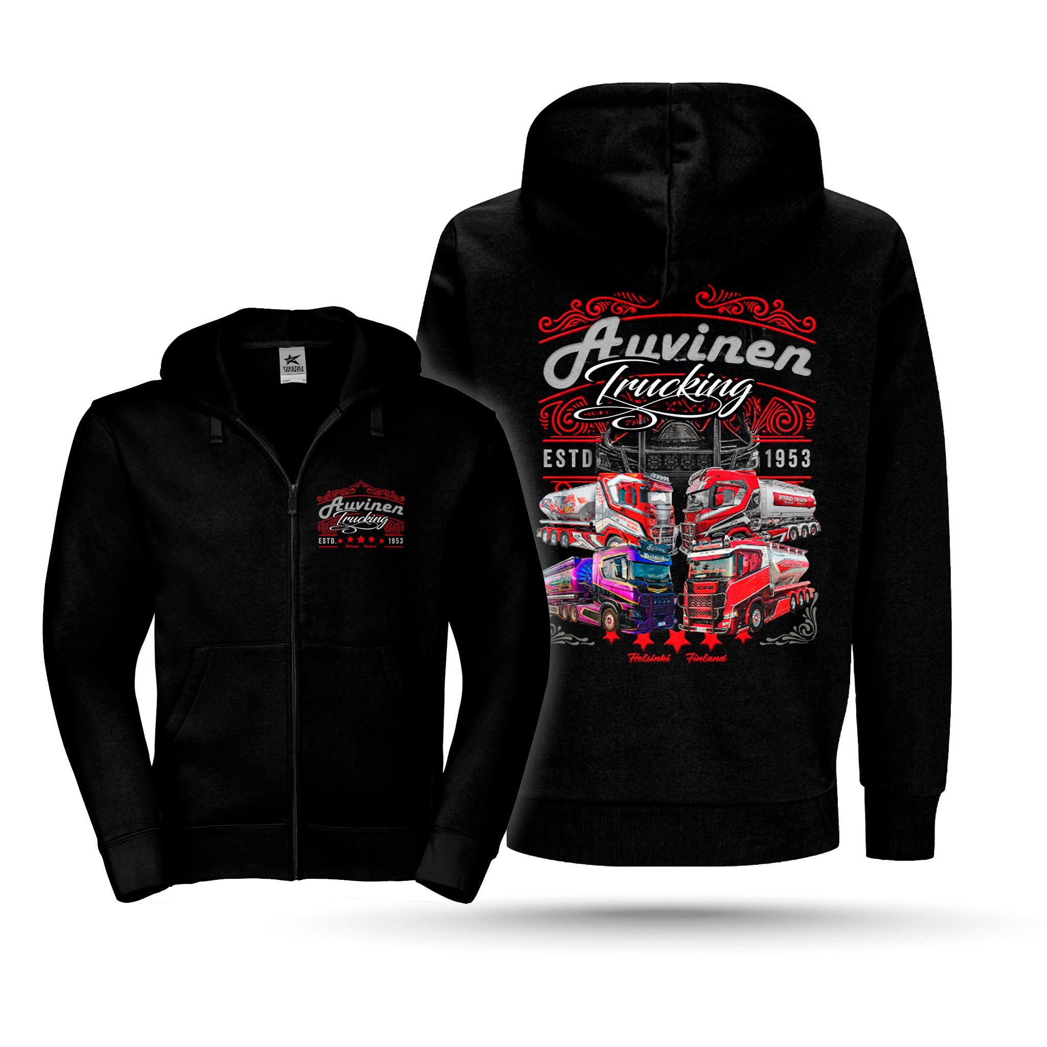 Auvinen Trucking - Vetoketjuhuppari, kuva