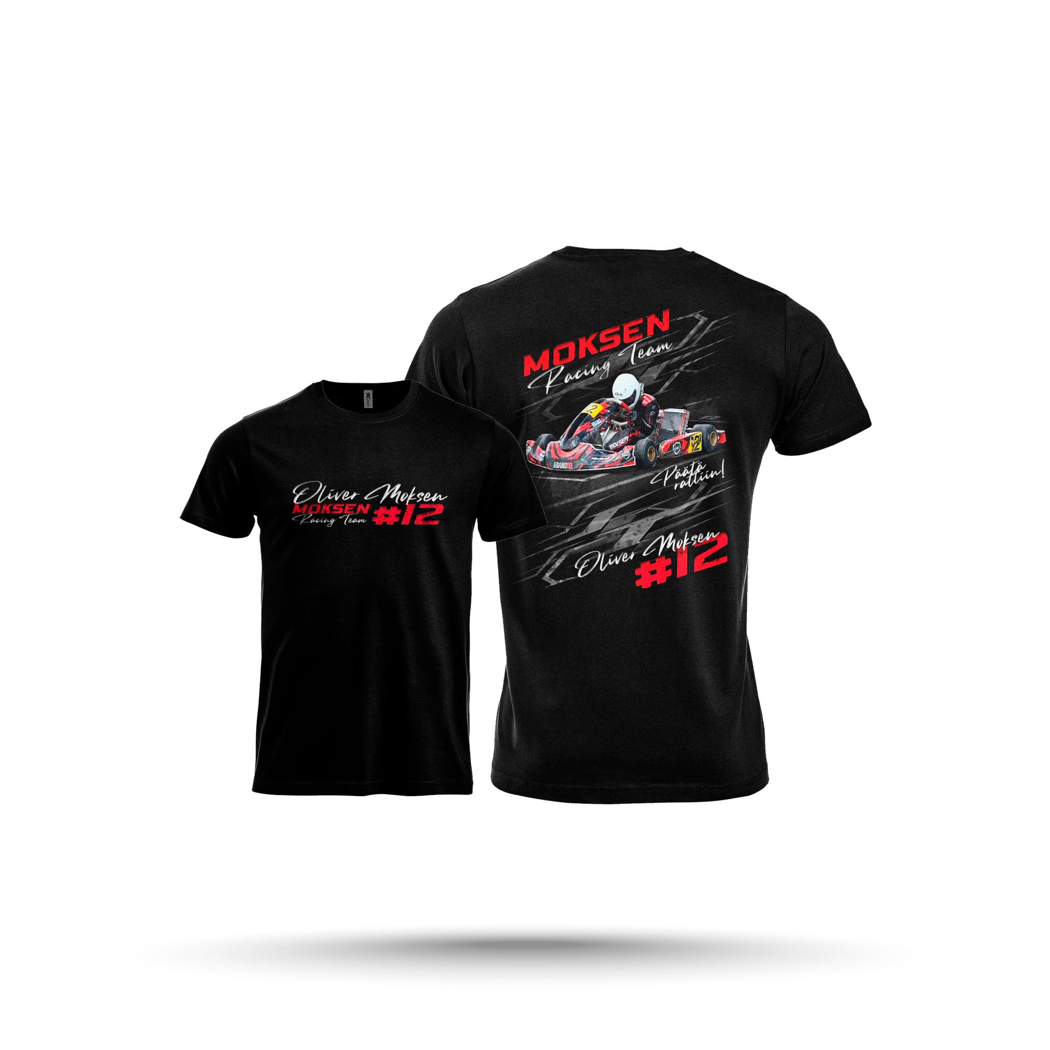 Moksen Racing Team - Lasten T-Paita, Kuva edessä