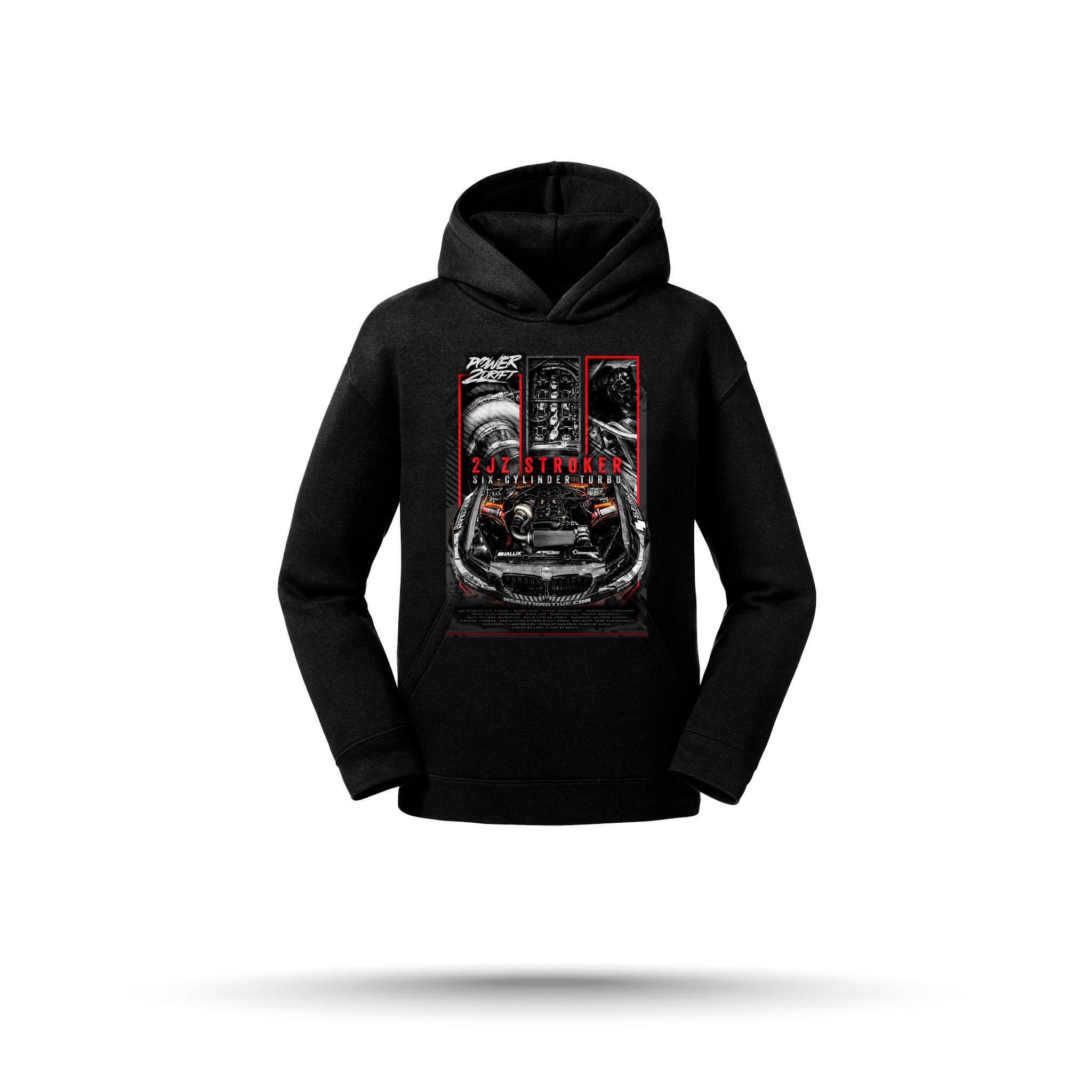 Power2Drift Team- Lasten huppari, 2JZ 2.0