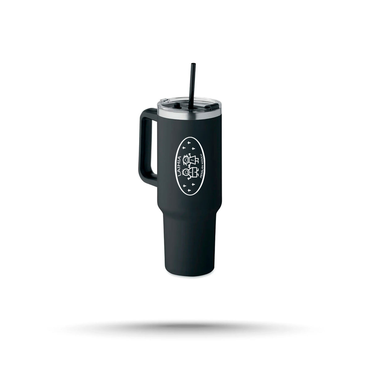 Perälän Koulu - Termosmuki pillillä 1200 ml, Logo