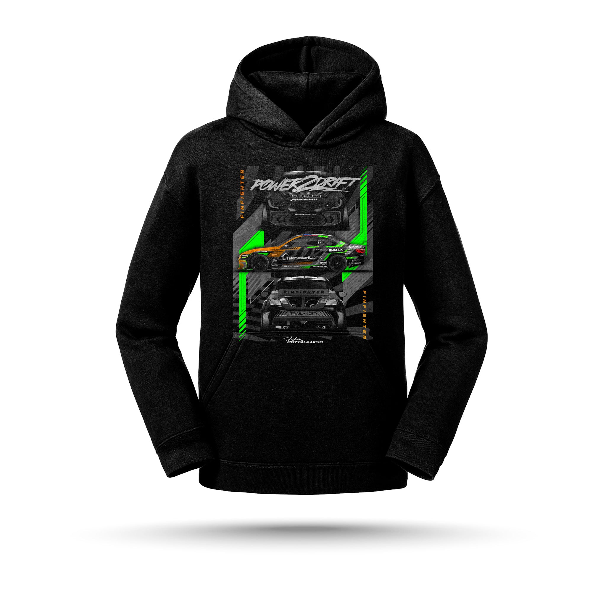 Power2Drift Team- Lasten huppari, Autografiikka