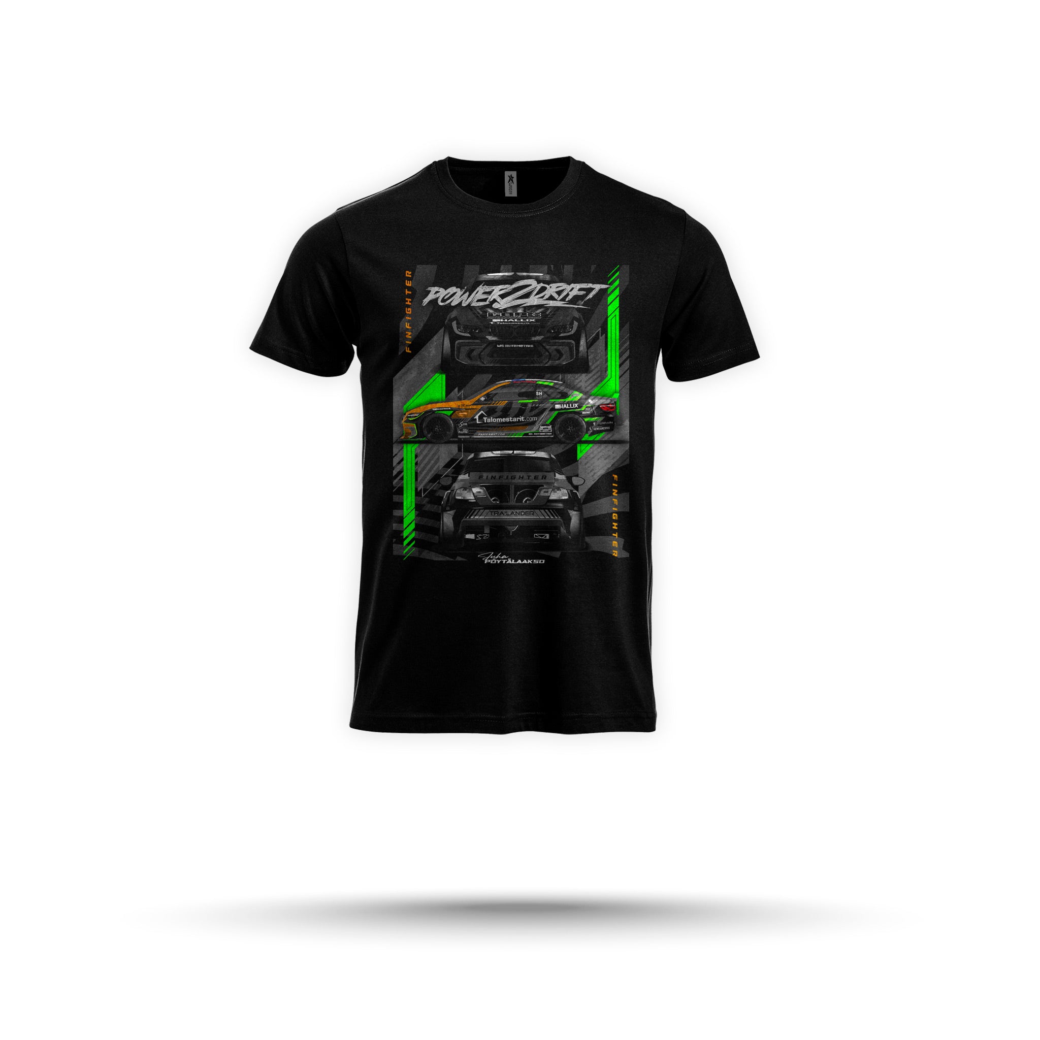 Power2Drift Team- Lasten t-Paita, Autografiikka